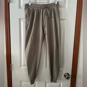 Rachel Zoe Tan Stretchy Joggers with Pockets